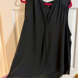 Living Doll Los Angeles Black Sleeveless Chiffon Hi-Low Blouse – Women’s 2X